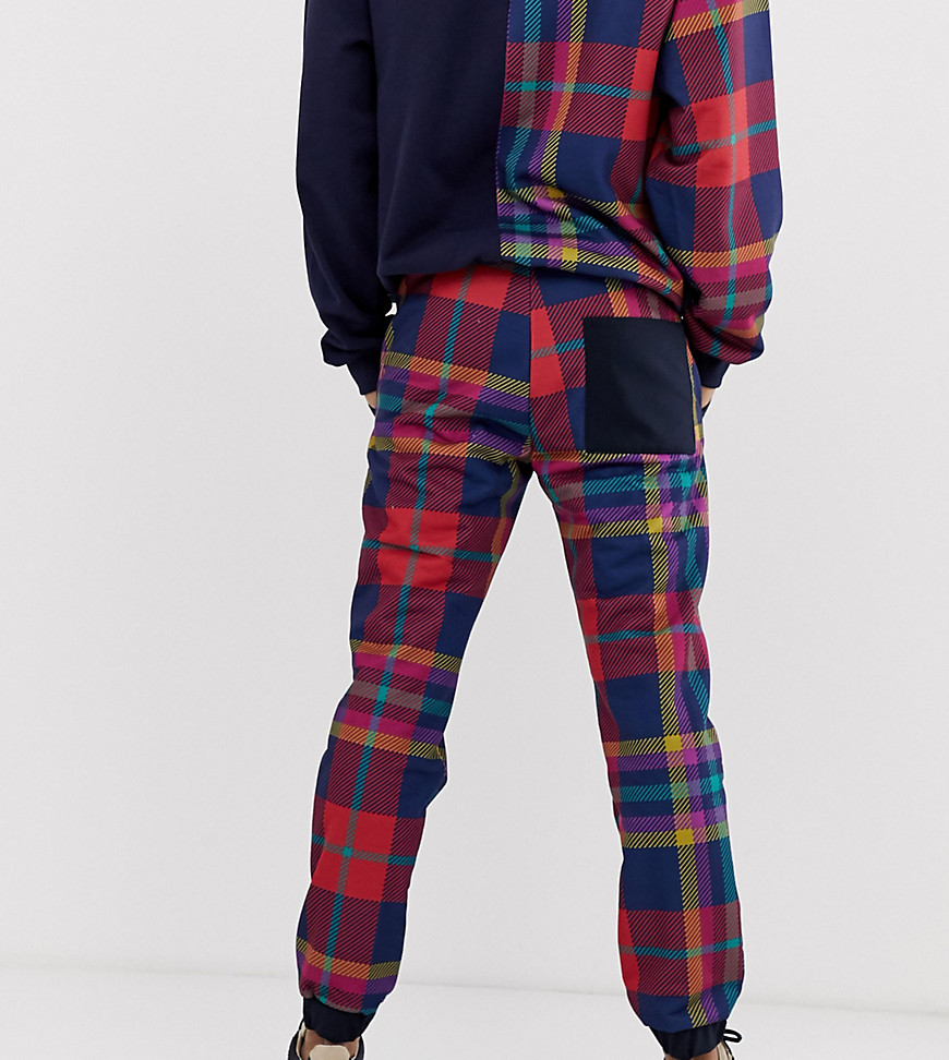 ASOS MADE IN KENYA check relaxed trousers