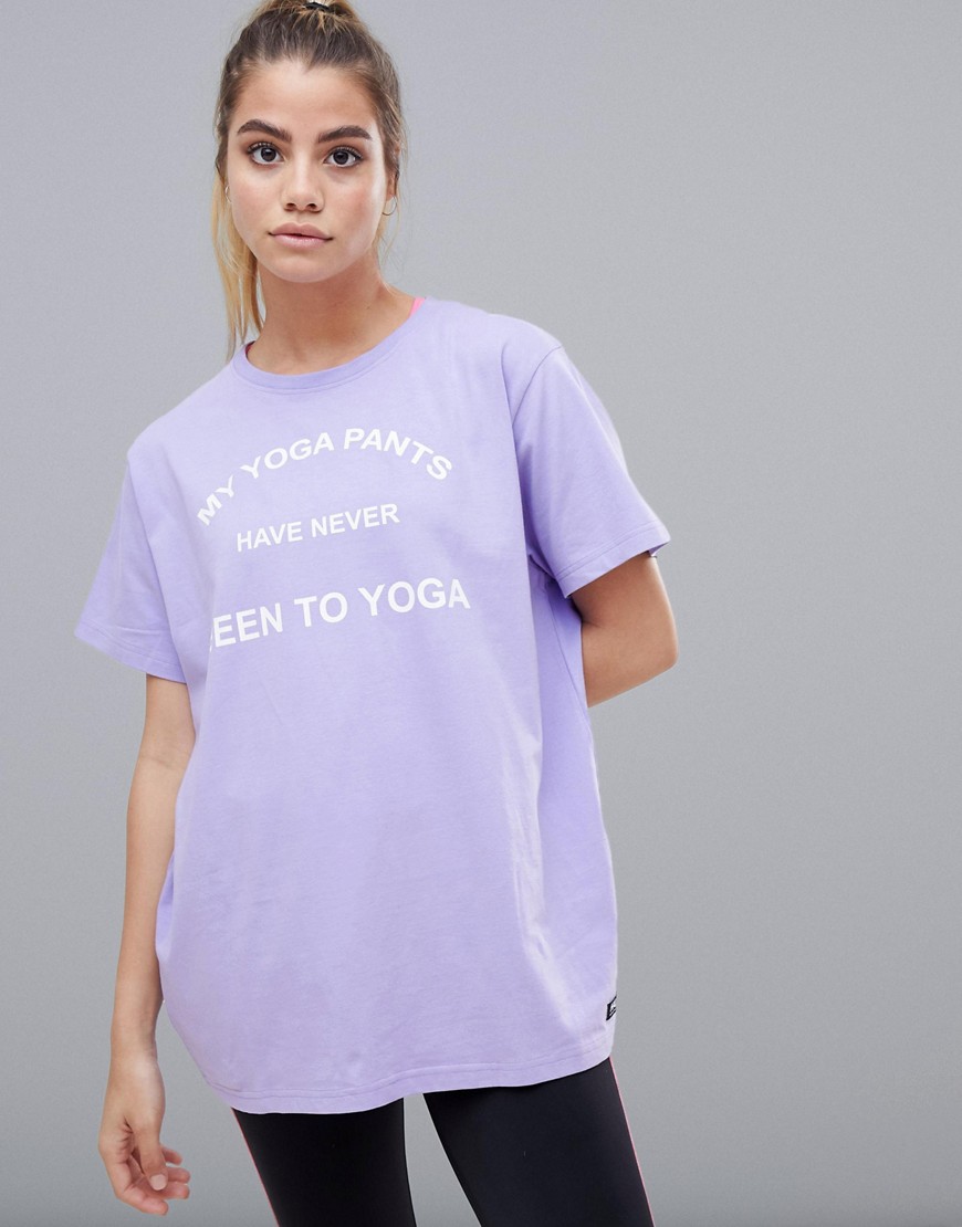 Haus by Hoxton Haus yoga t-shirt in lilac