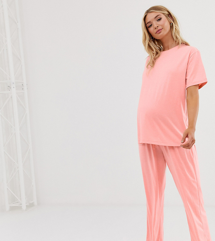 ASOS DESIGN Maternity mix & match pyjama jersey trouser