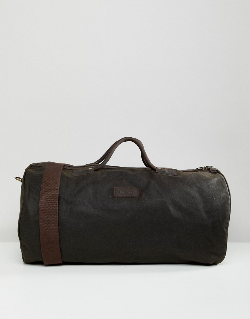 Barbour Wax Holdall in Green - Olive