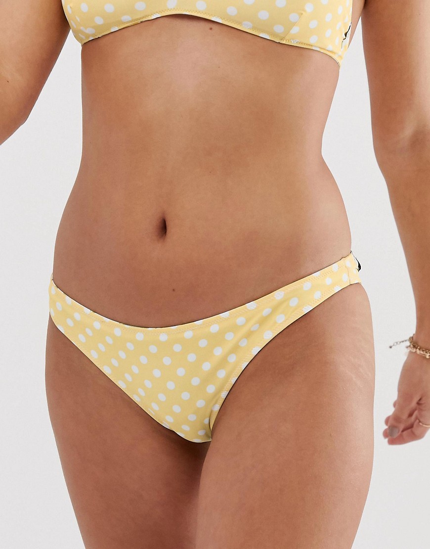 Rhythm Sienna Cheeky reversible bikini bottom in floral and polka dot