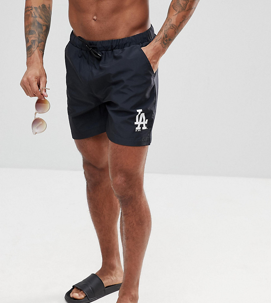 Majestic L.A Dodgers Swimshorts In Black