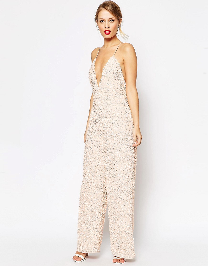 ASOS | ASOS Jumpsuit With All Over Sequin Embellishment at ASOS