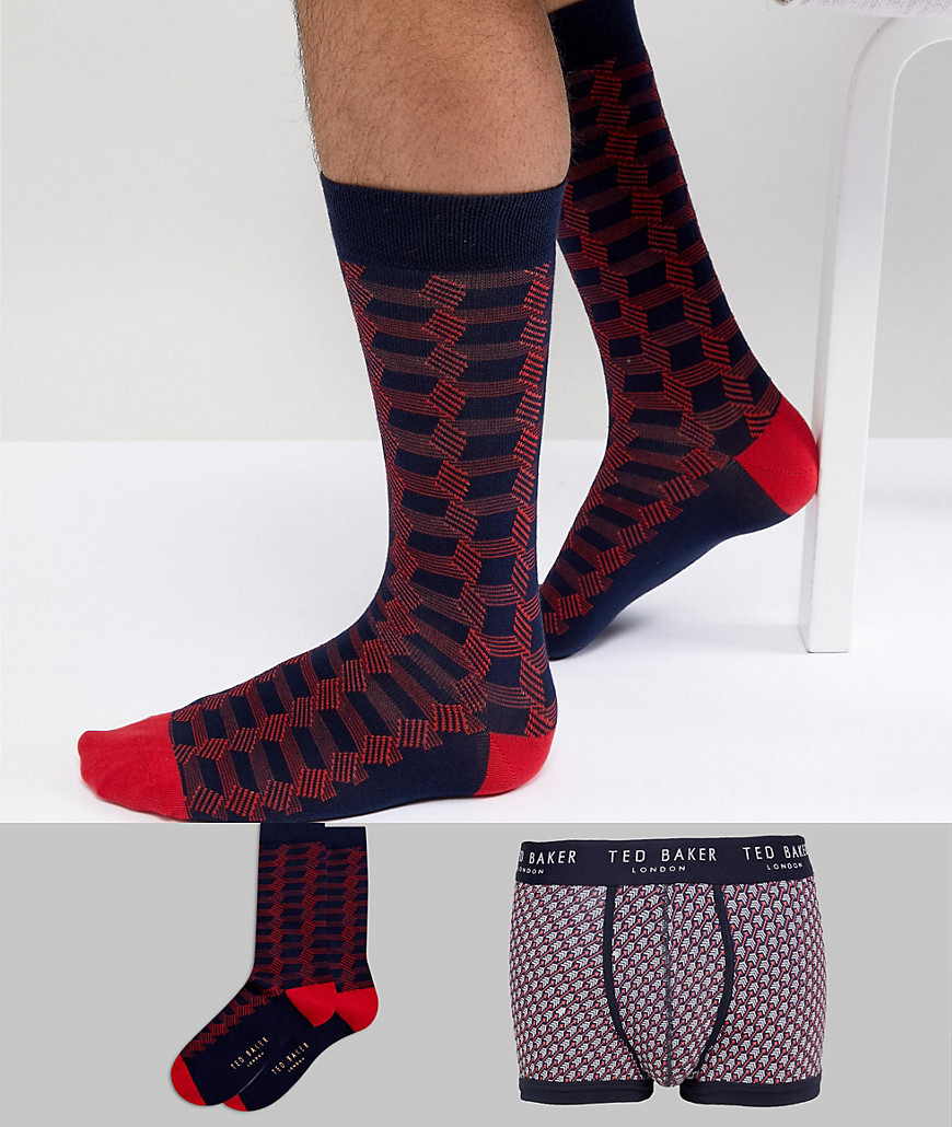 Ted Baker Trunks & Socks Gift Box - Multi