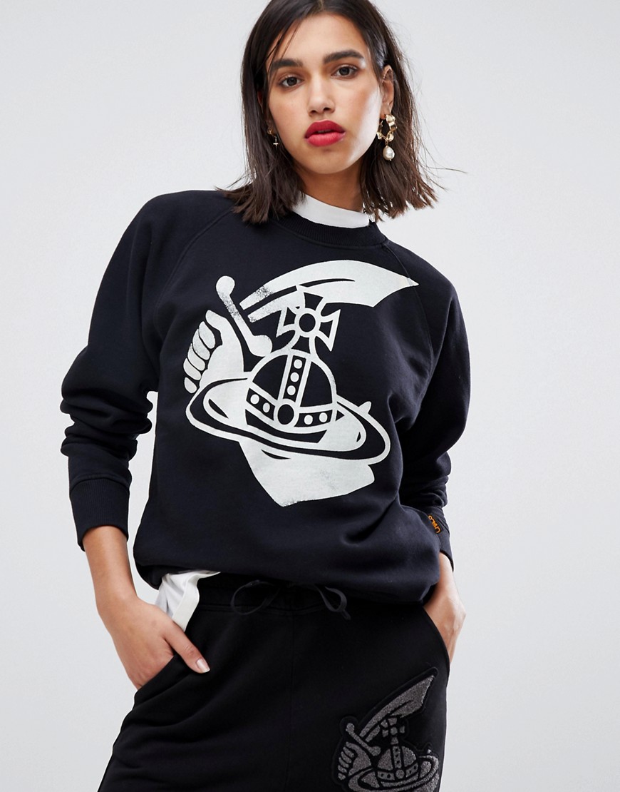 Vivienne Westwood Anglomania classic sweatshirt - Black n401