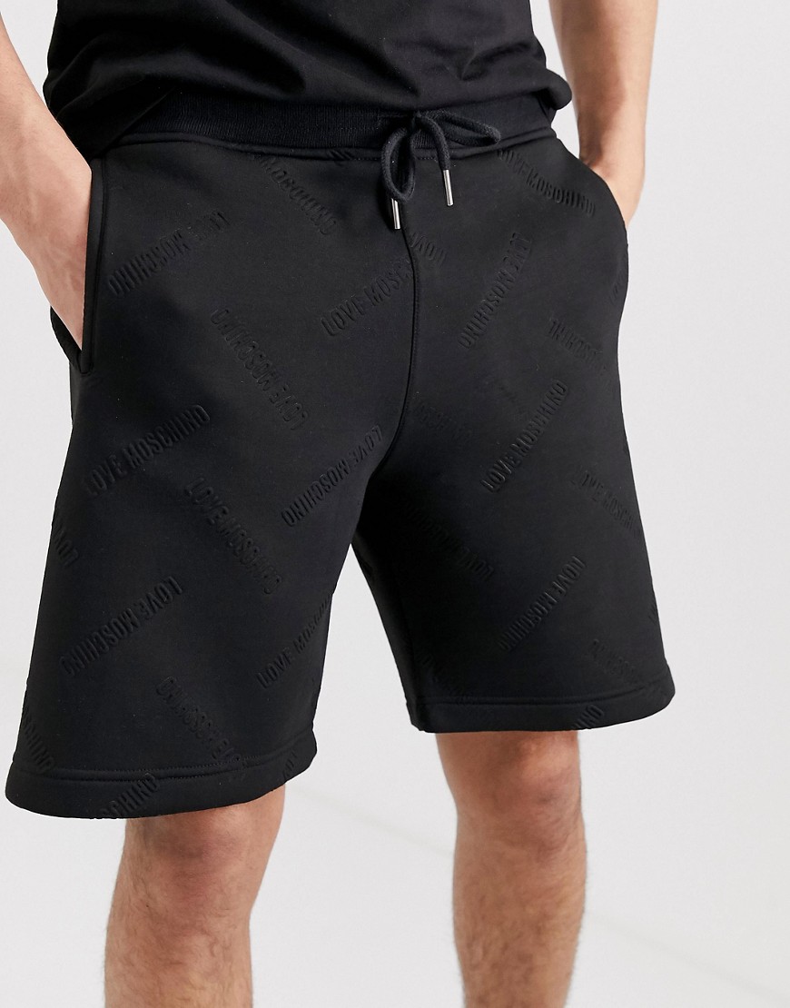 Love Moschino embossed drawstring shorts