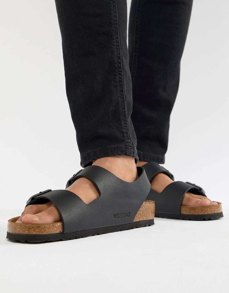 Birkenstock milano birko-flor sandals in black