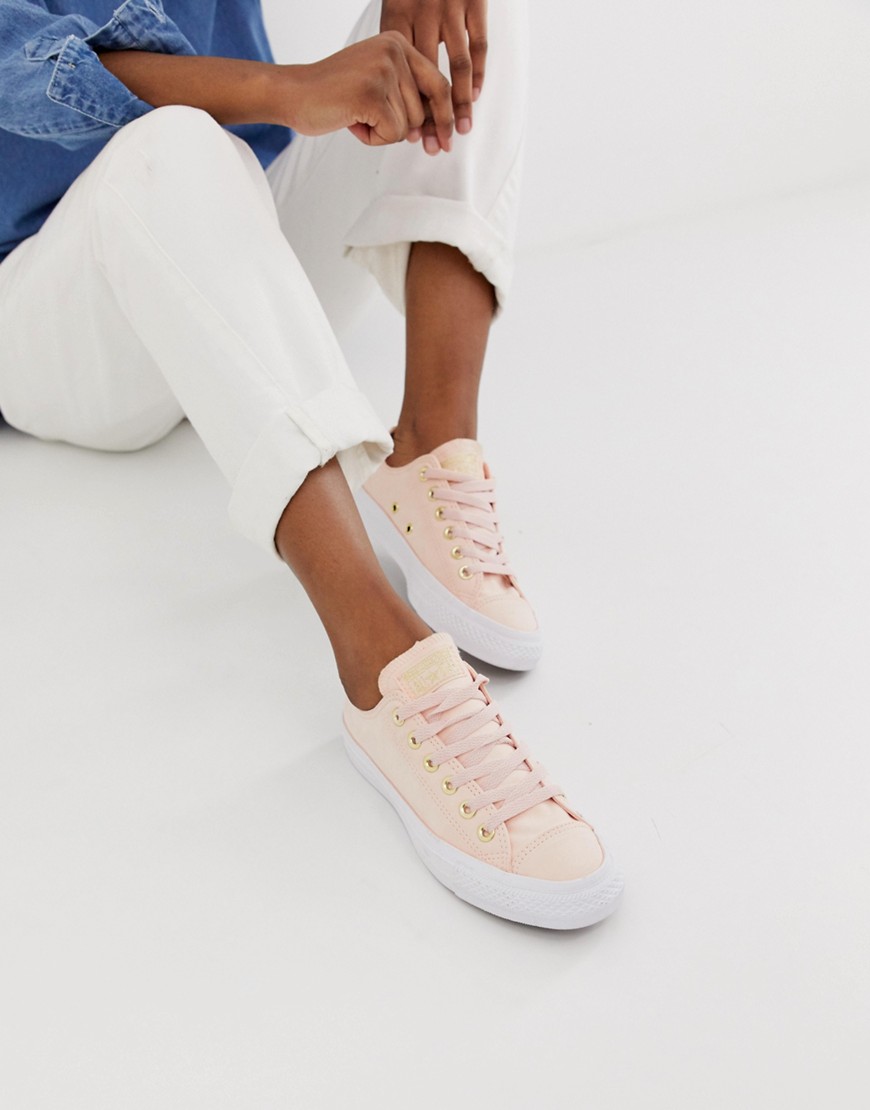 Converse Chuck Taylor Ox pastel pink trainers