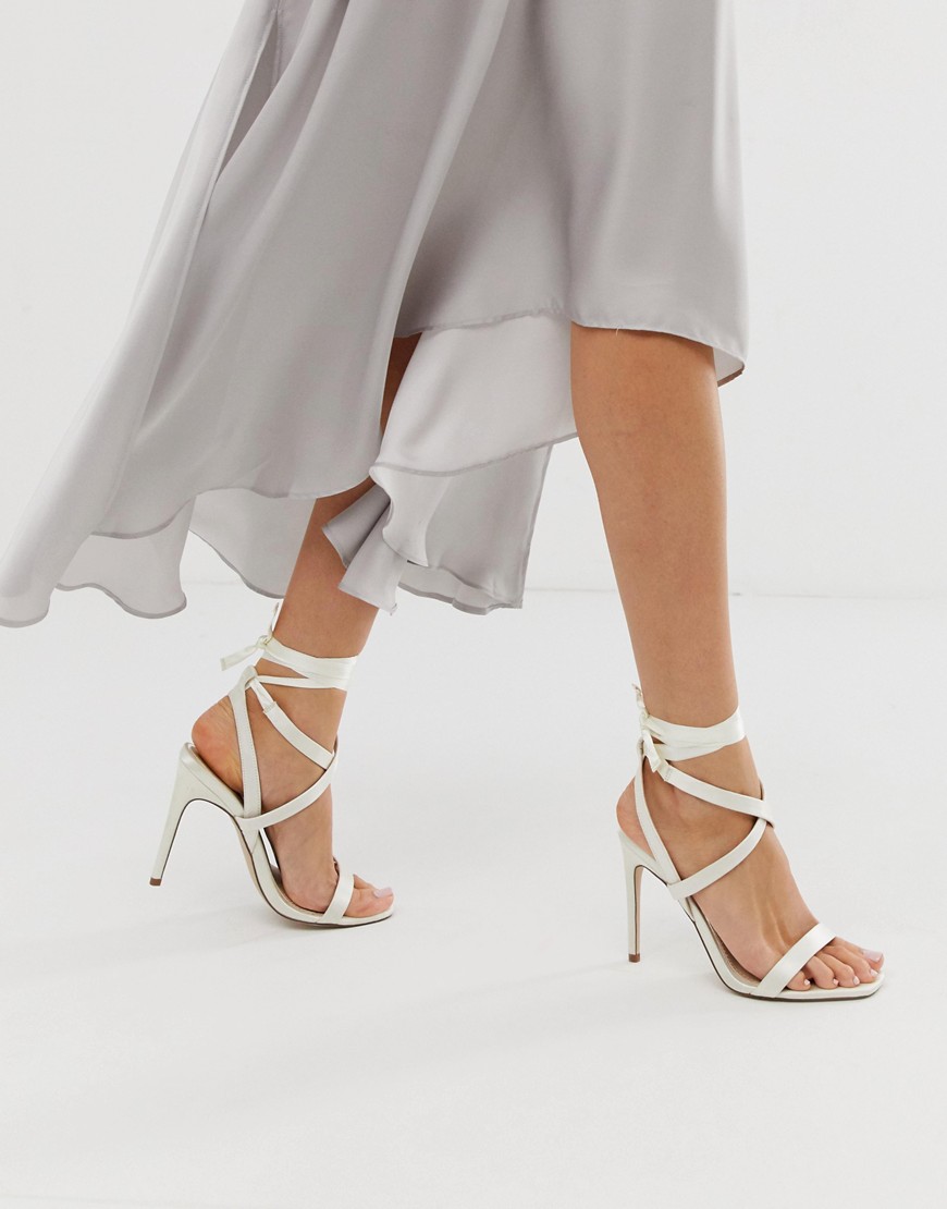 ASOS DESIGN Hollis barely there heeled sandals
