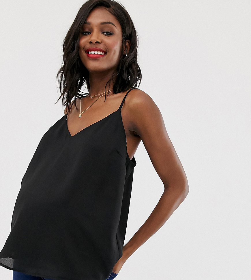 ASOS DESIGN Maternity eco swing double layer cami with wide straps