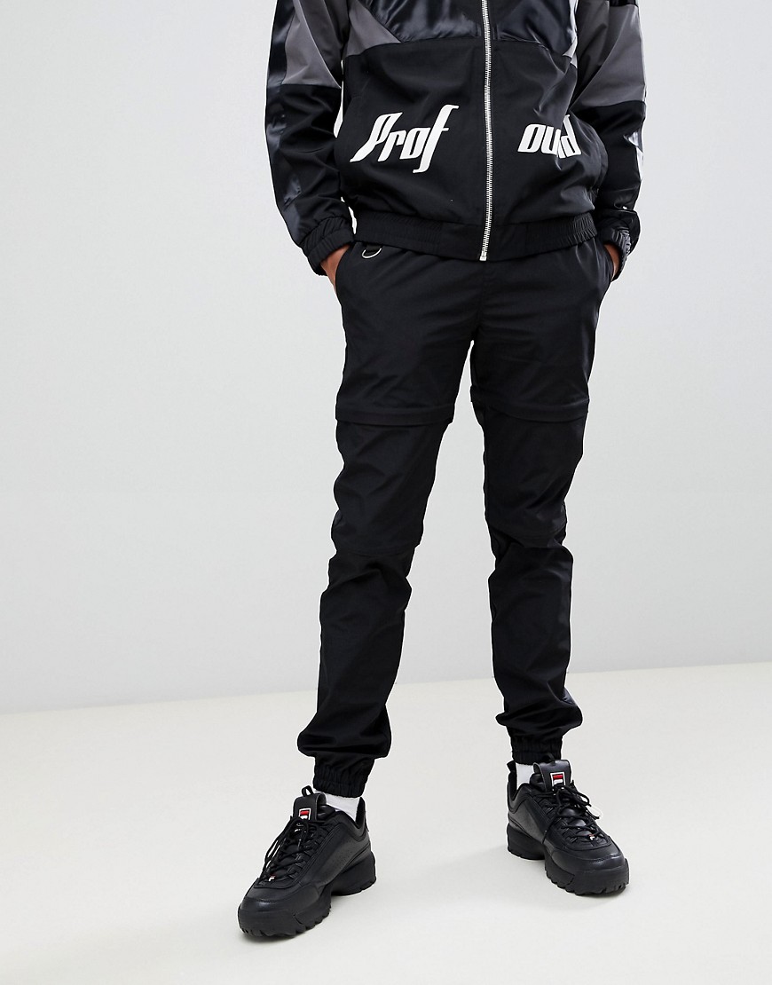 Profound Aesthetic racing track joggers in black