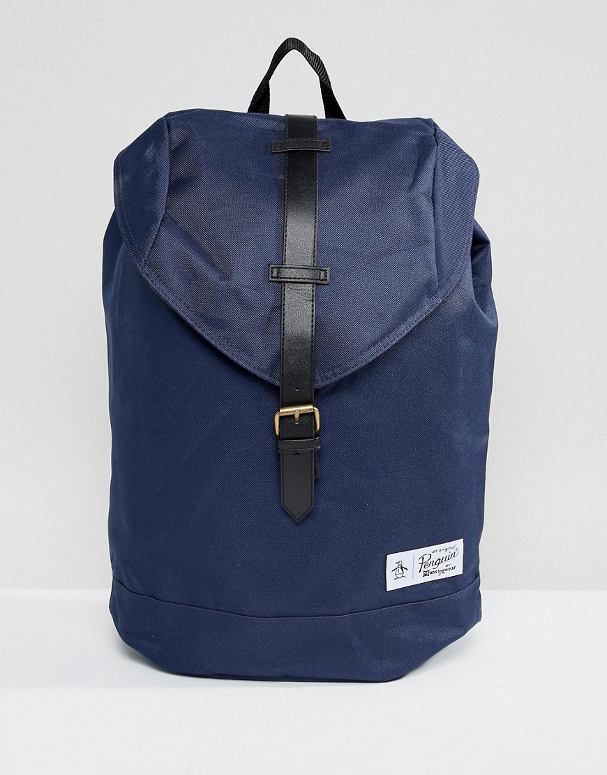 Original Penguin single strap backpack - Navy