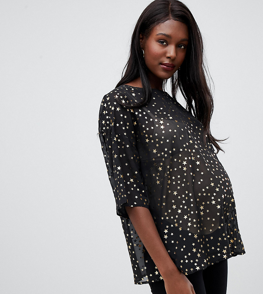 Glamorous Bloom relaxed top in star print