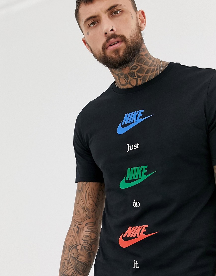 Nike Stacked Logo T-Shirt In Black AA6508-010