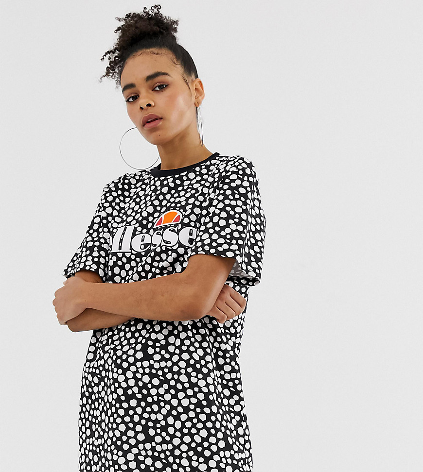 Ellesse relaxed t-shirt with front logo in spot print
