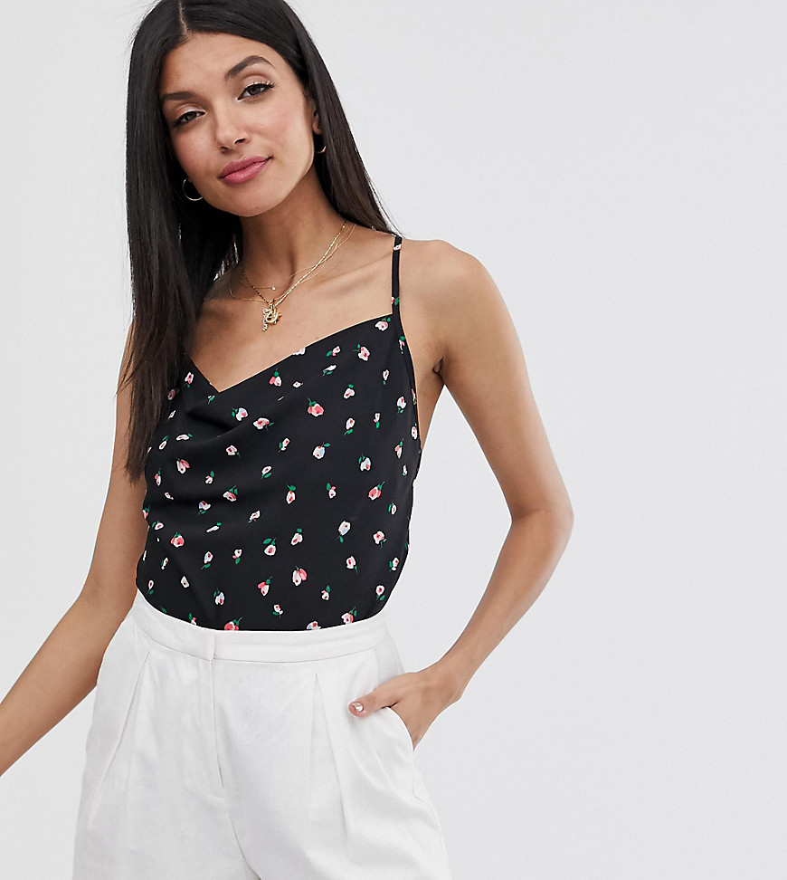 Fashion Union Tall cowl neck cami top in floral