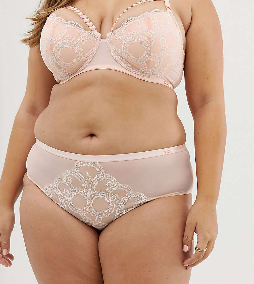 Figleaves Curve Decadence knicker in blush