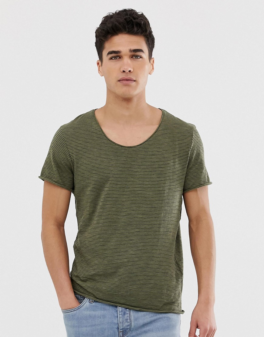 Selected Homme organic cotton t-shirt in grey