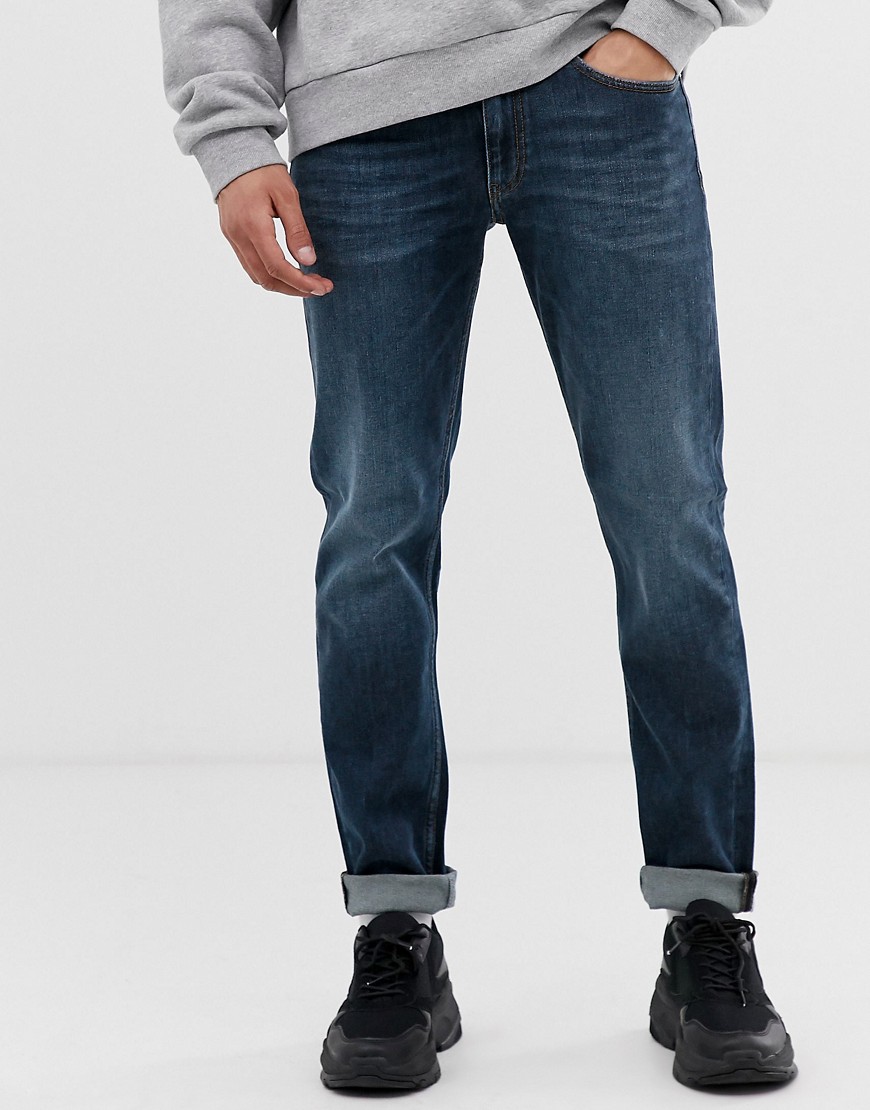 Love Moschino slim fit jeans with embossed back logo