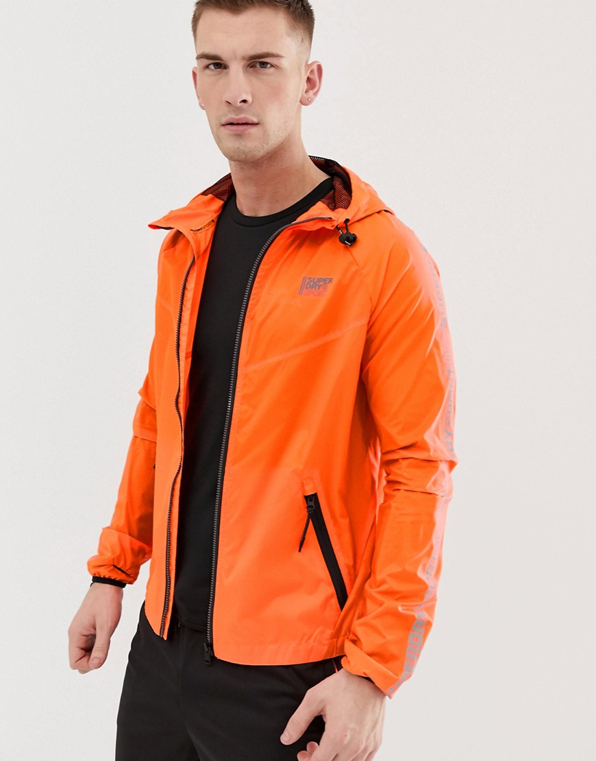 Superdry Sport lightweight jacket in orange
