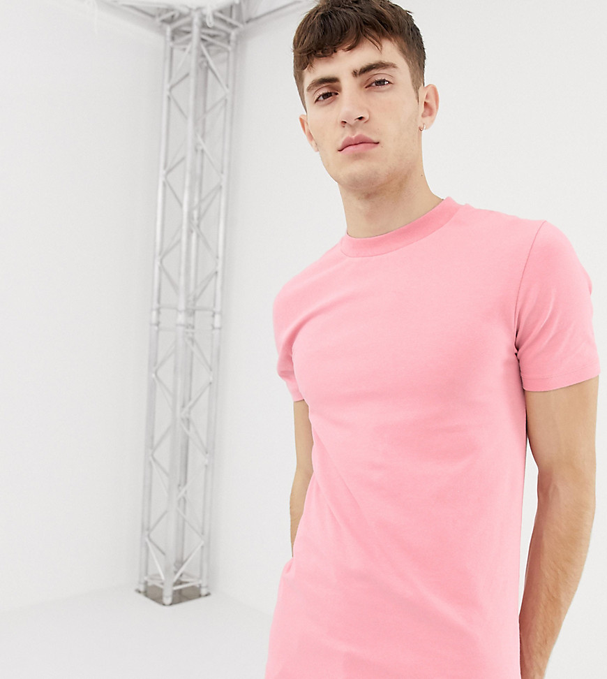 COLLUSION skinny fit t-shirt in pink