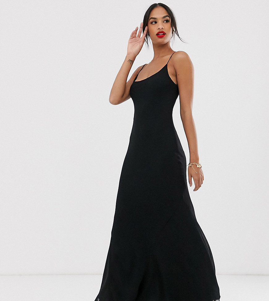Asos Design Floaty Cami Maxi Dress-black