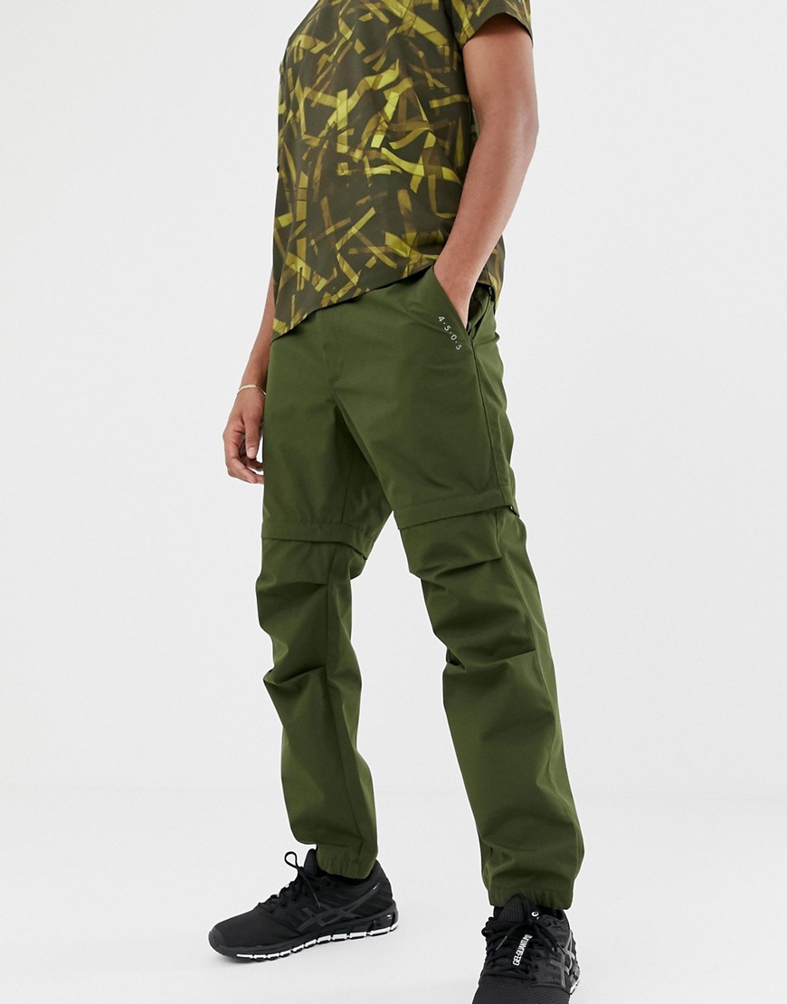 ASOS 4505 trousers with detachable legs in water resistant fabric