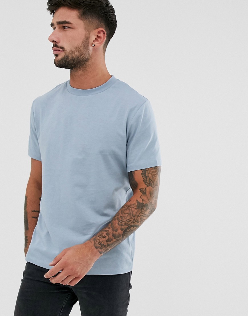 ASOS DESIGN t-shirt with crew neck in blue