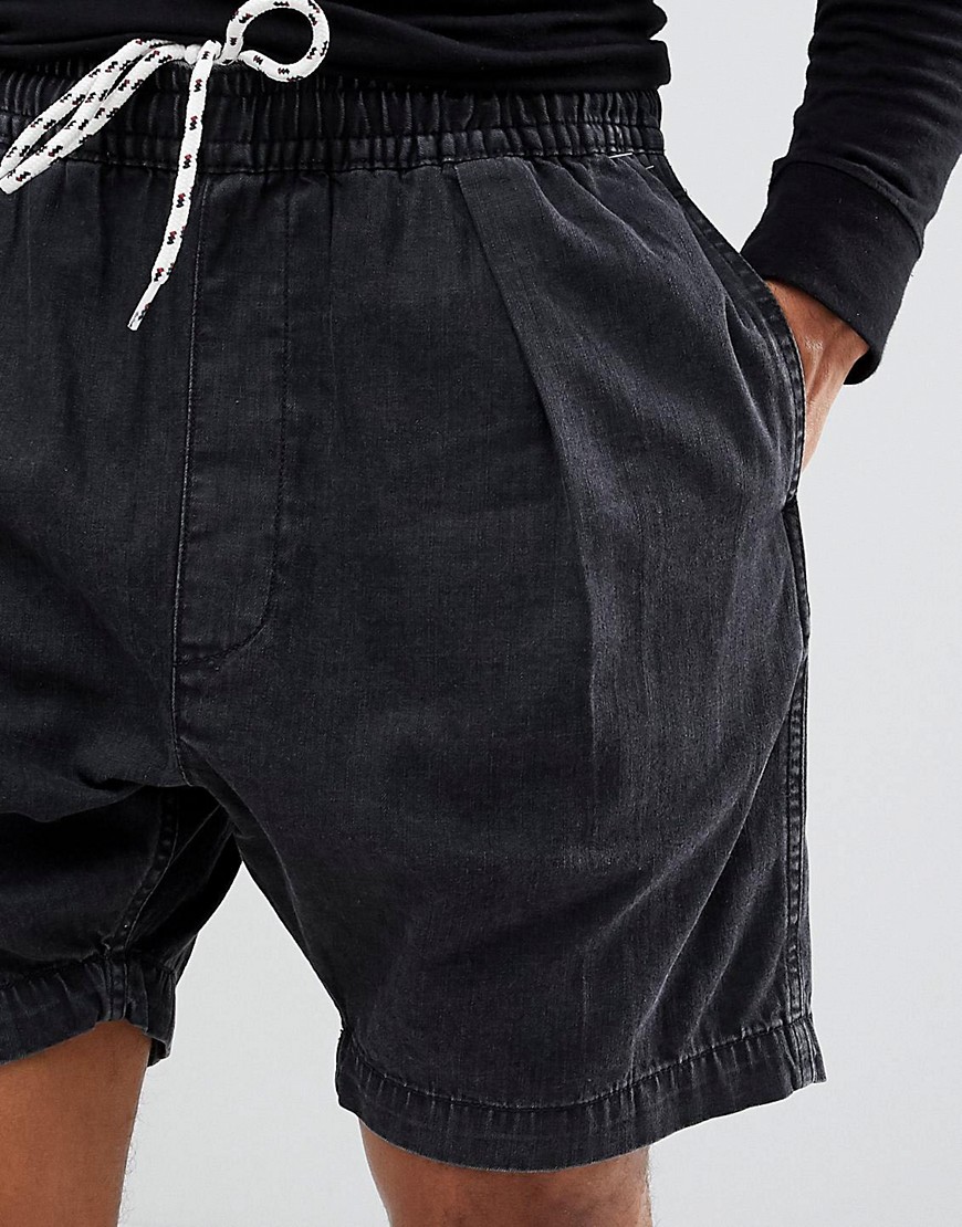 Levi's Line 8 denim shorts with elasticated waist