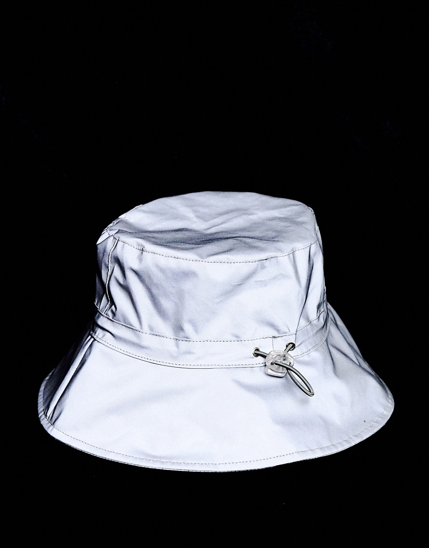 ASOS DESIGN bucket hat in reflective material