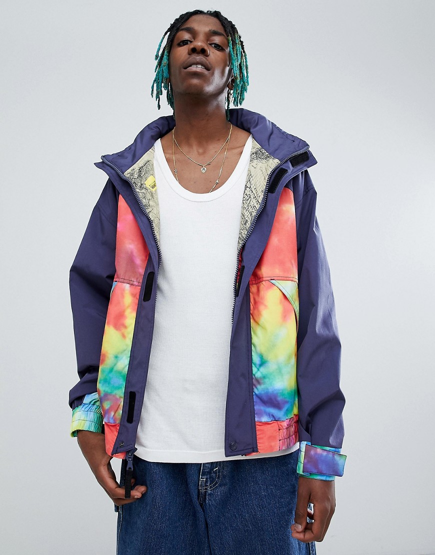 Billionaire Boys Club sailing jacket with ideal tie dye print