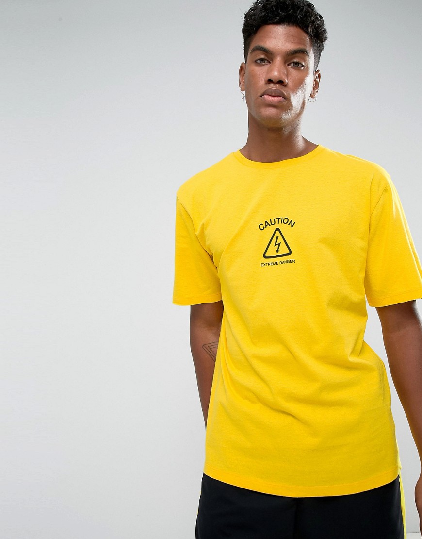 Желтая футболка с принтом Granted - Желтый 