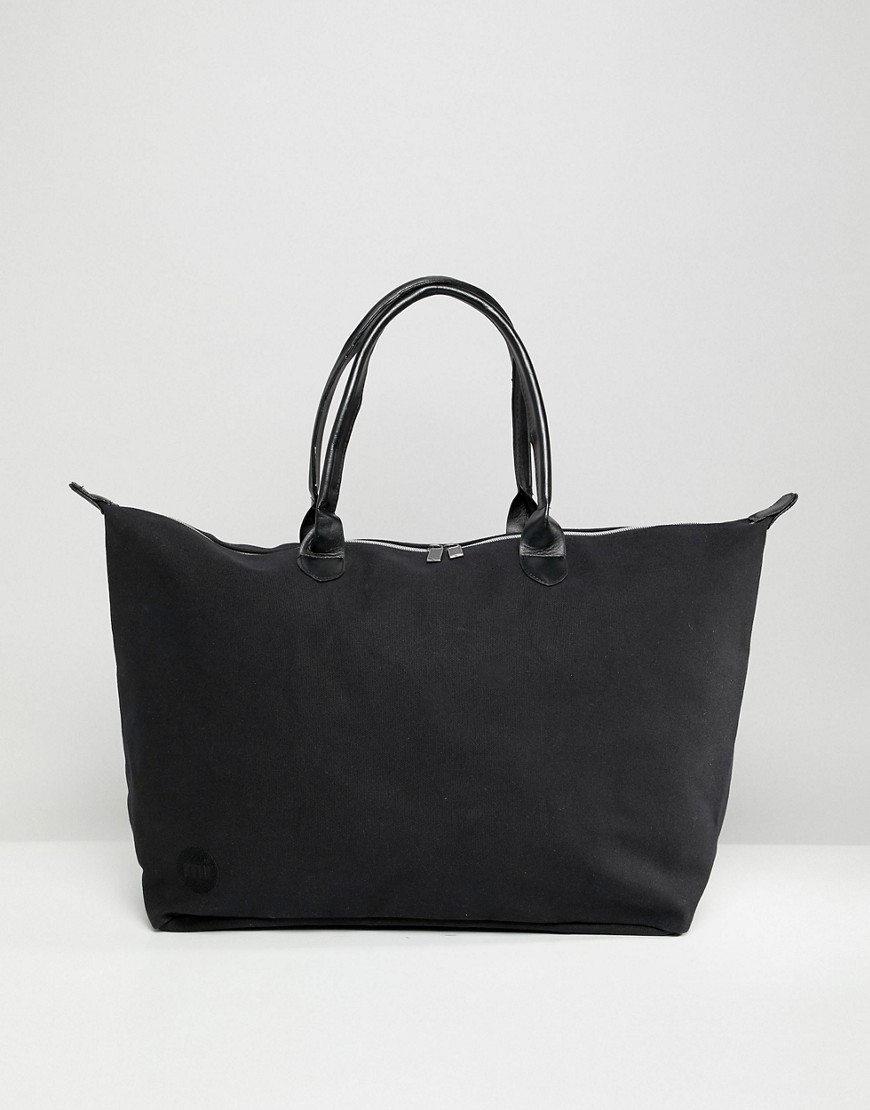 Mi-Pac Canvas Weekender Bag In Black