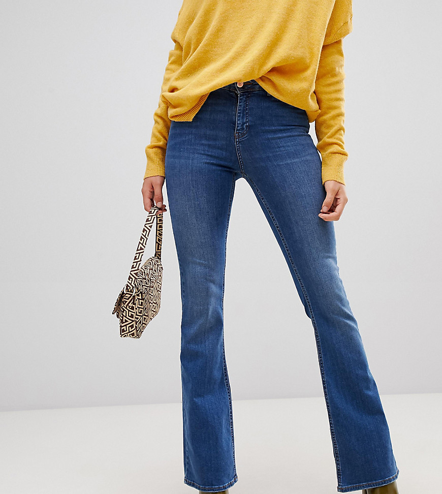 New Look Tall flare jeans in blue