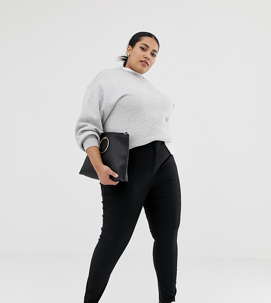 ASOS DESIGN Curve high waist trousers in skinny fit