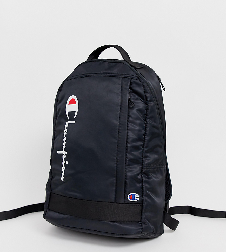 Champion zip up backpack in black