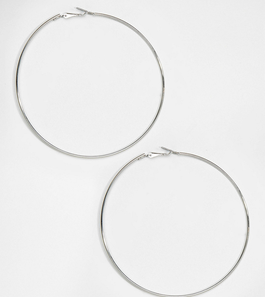 Liars & Lovers Exclusive extra large fine  hoop earrings in silver