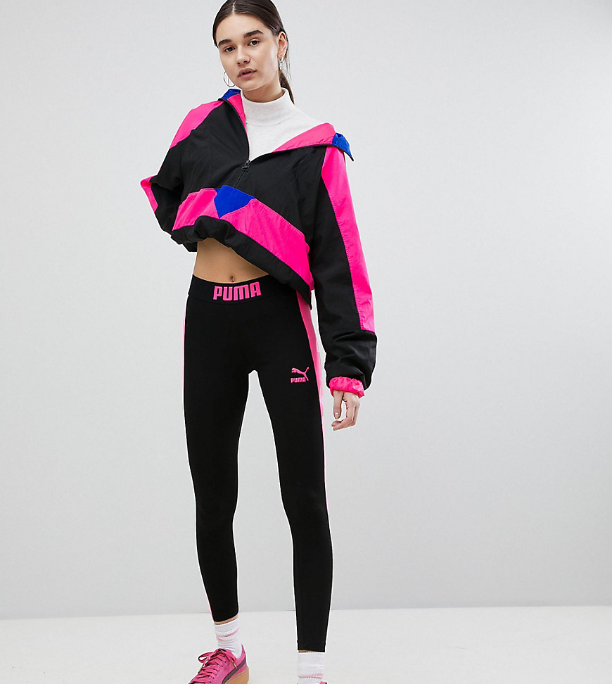 PUMA EXCLUSIVE TO ASOS LEGGING WITH NEON SIDE PANEL - BLACK,57811102