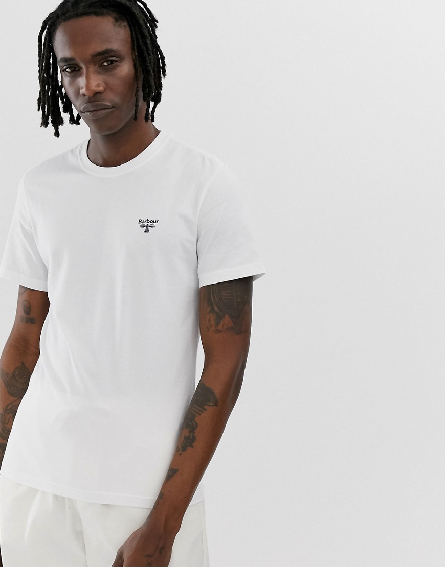 Barbour Beacon small logo t-shirt in white