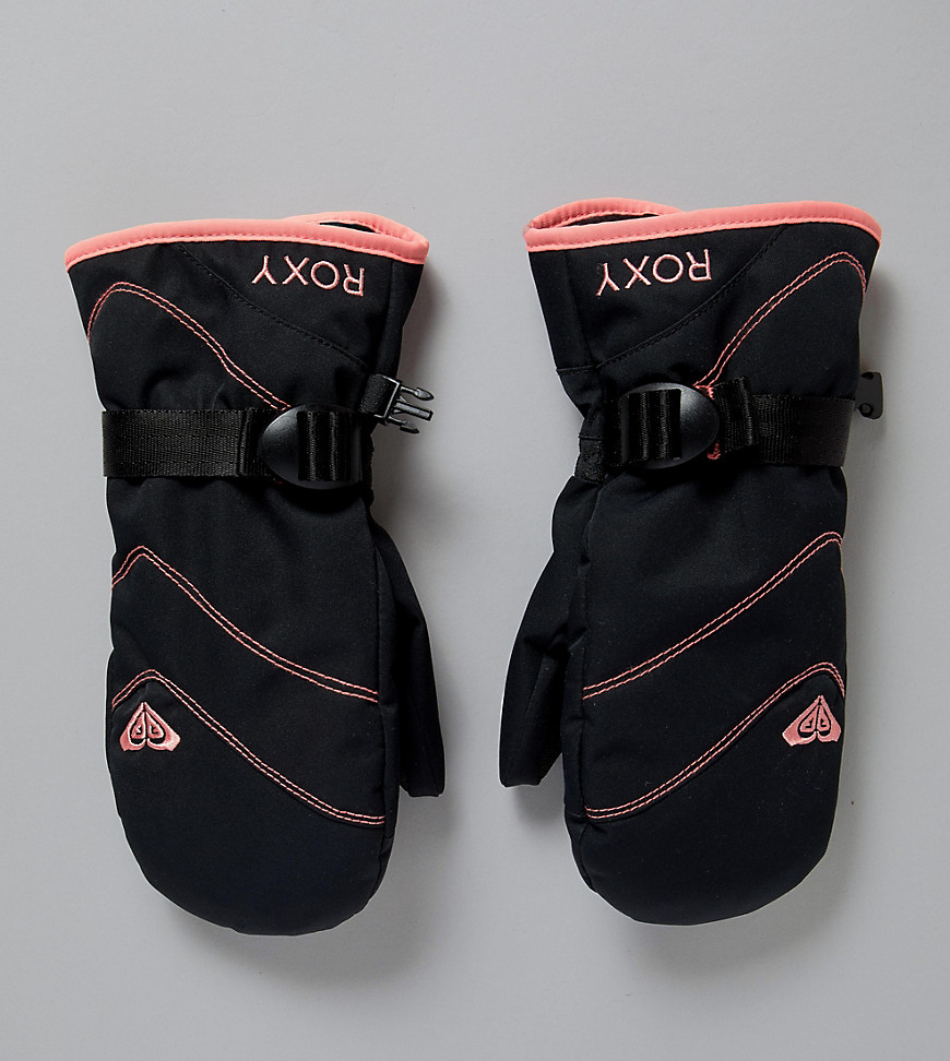 Roxy Jetty ski mitts in black