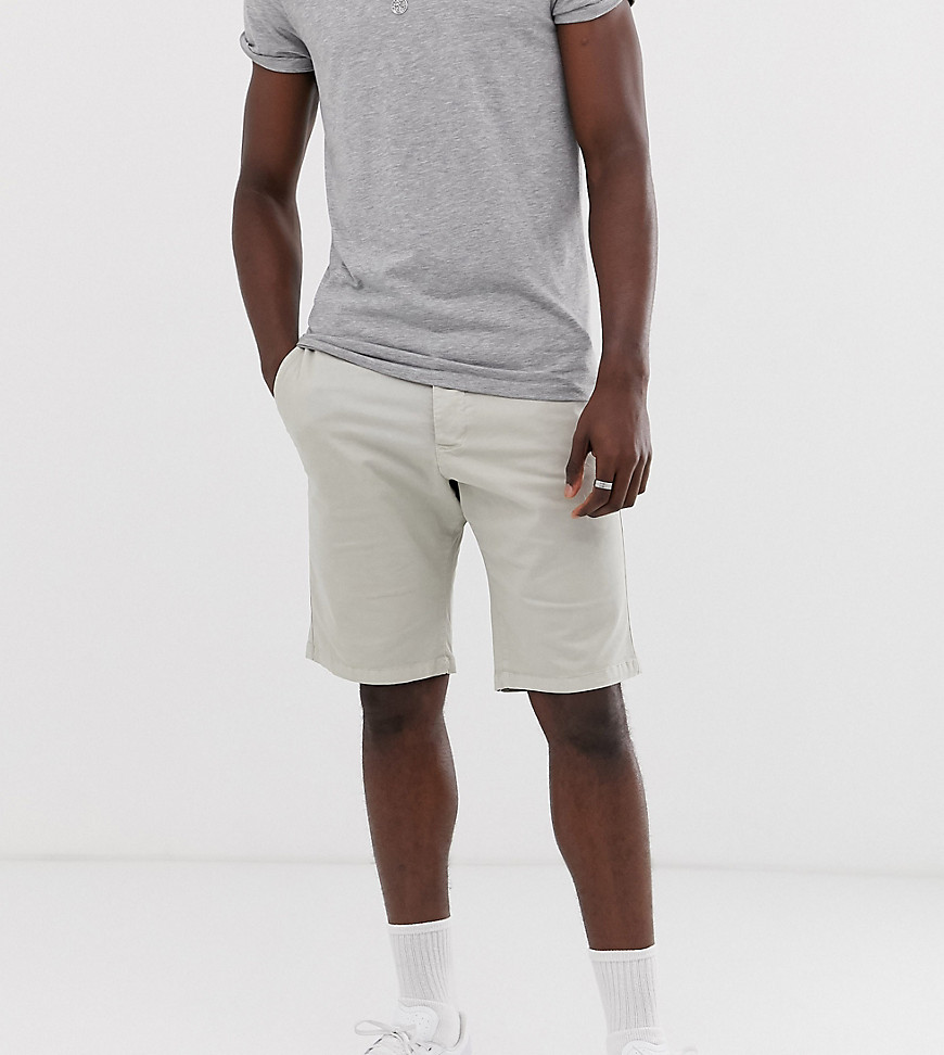 French Connection Tall slim fit peached cotton chino shorts