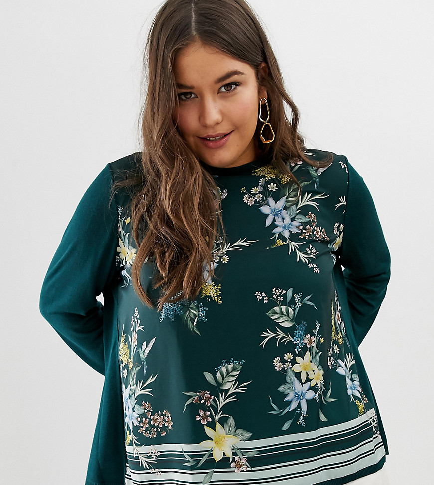 Oasis Curve floral sweatshirt