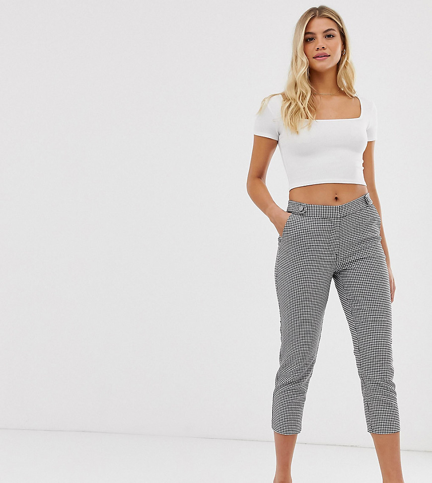 Oasis cigarette trousers in gingham