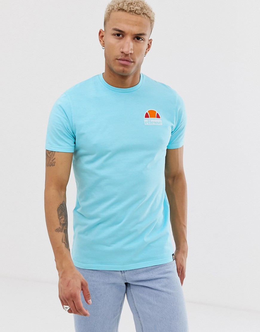 ellesse Cuba t-shirt with back print in blue