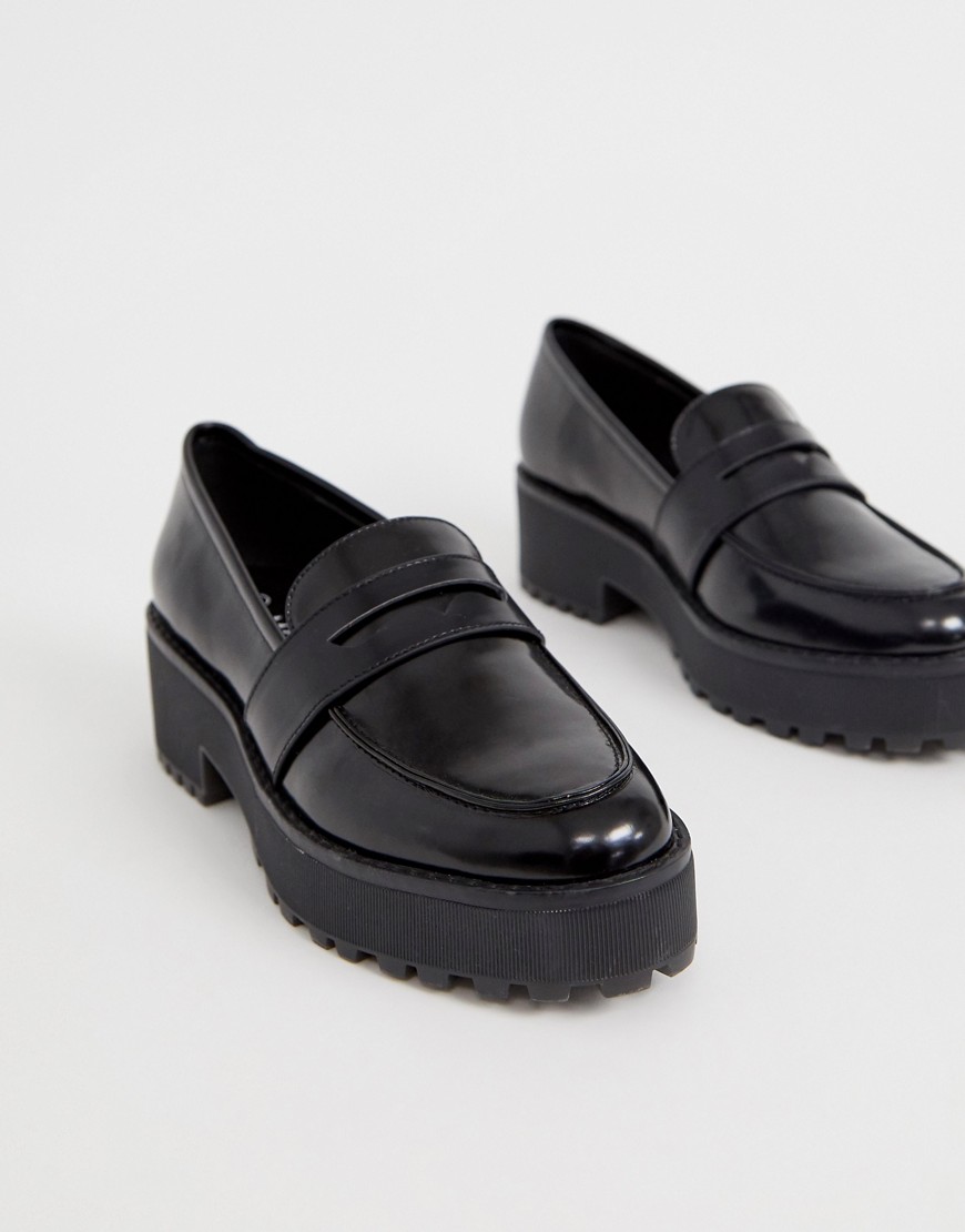 monki flatform loafer in black