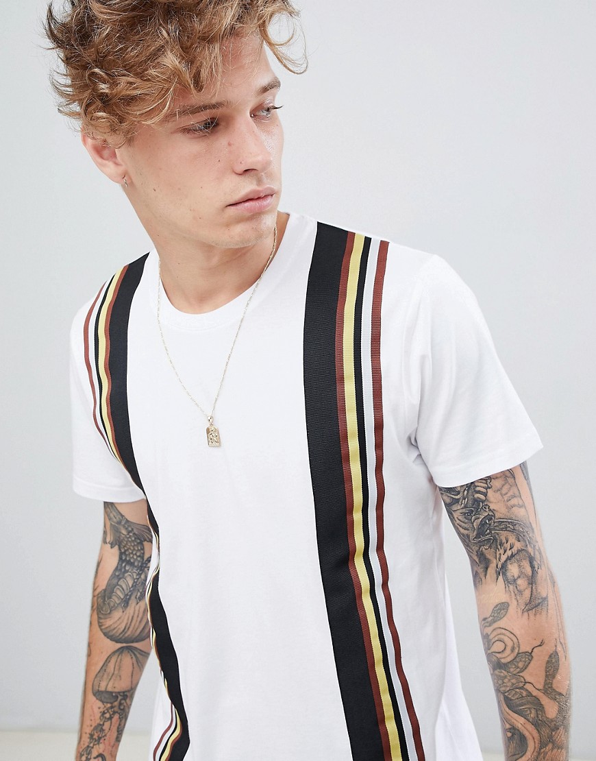 Brooklyn Supply t-shirt with multicoloured taping