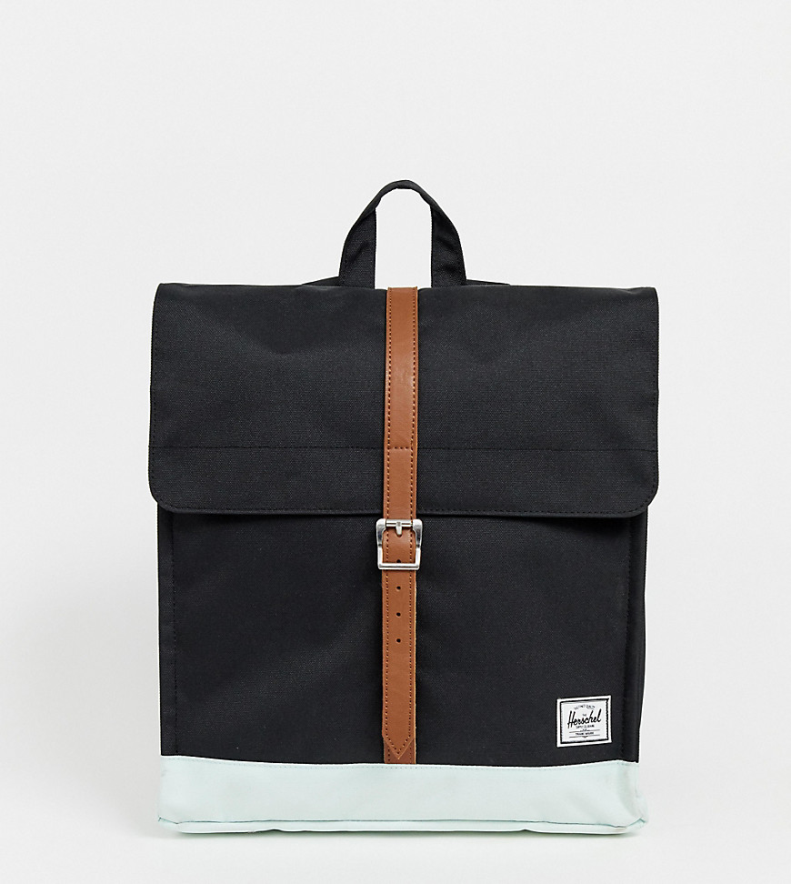Herschel Supply Co City backpack in black and blue base