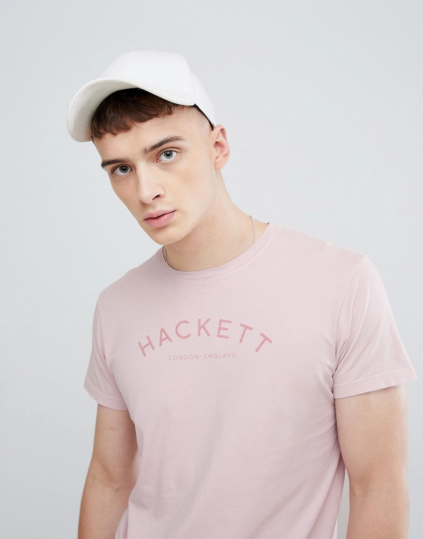 Hackett Mr. Classic Logo T-Shirt in Pink - 316