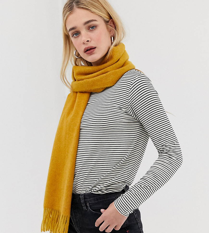 Accessorize ochre yellow blanket scarf