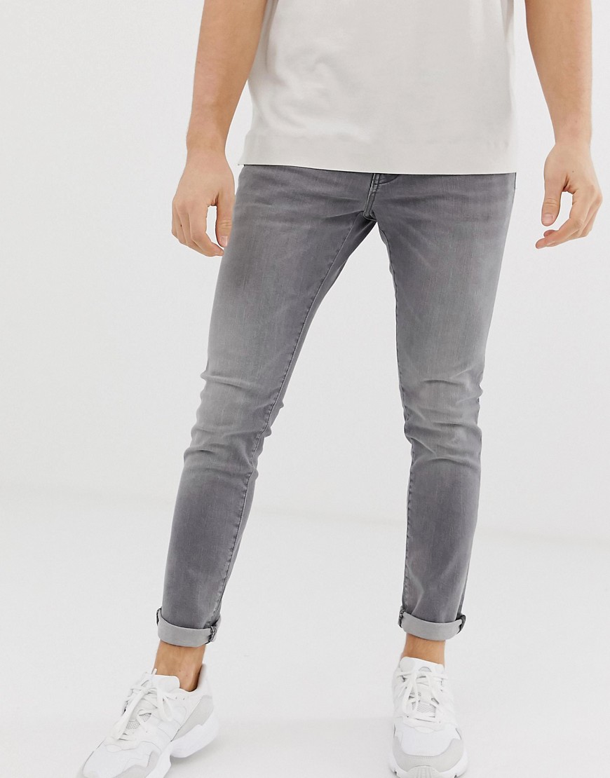 Esprit skinny fit low rise jeans in grey wash